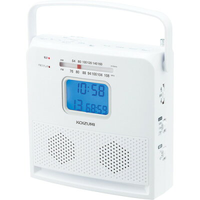 コイズミ CDラジオ ホワイト SAD-4707／W(1台)